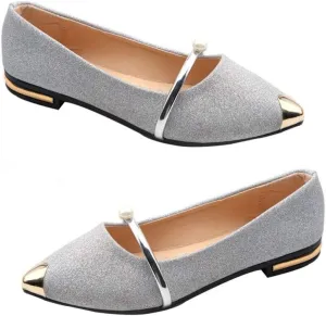 1Pair Pearl Pumps Wall Decor Woman Single Shoes Node Flats for Women Pointed Toe Flat Sandals Dress Shoes Womens Flats Kitchen Decor Home Decor Knee high Summer Cotton Shoes Miss
