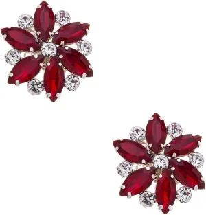 2X 10 Color Snowflake Flower Rhinestone Acrylic Crystal Wedding Bridal Party Shoe Clips Jewelry 3.2cm