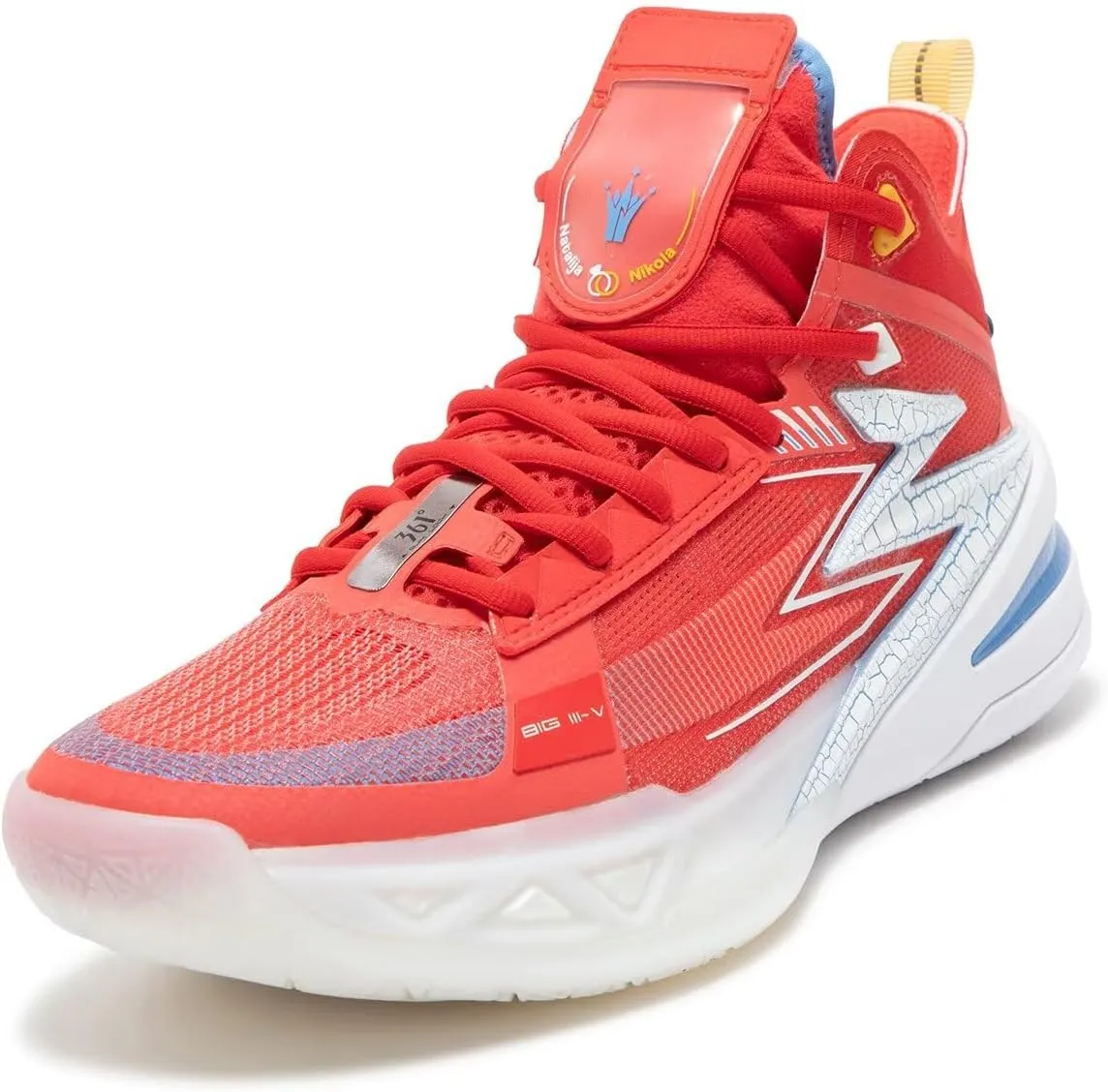361° BIG3 5.0 PRO PE Basketball Shoes for Men high top Breathable Outdoor Sneakers Cushion,BIG3 5.0 PRO Practice Sports Shoes for Teens and Adults,Nikola Jokić Zapatillas de baloncesto Hombre