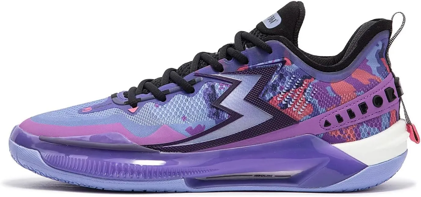361° Big3 5.0 Quick PRO Basketball Shoes for Men Breathable Outdoor Sneakers Cushioning,Anti Slip Practice Student Sports Shoes for Teens and Adults,Caldwell Pope Zapatillas de baloncesto Hombre