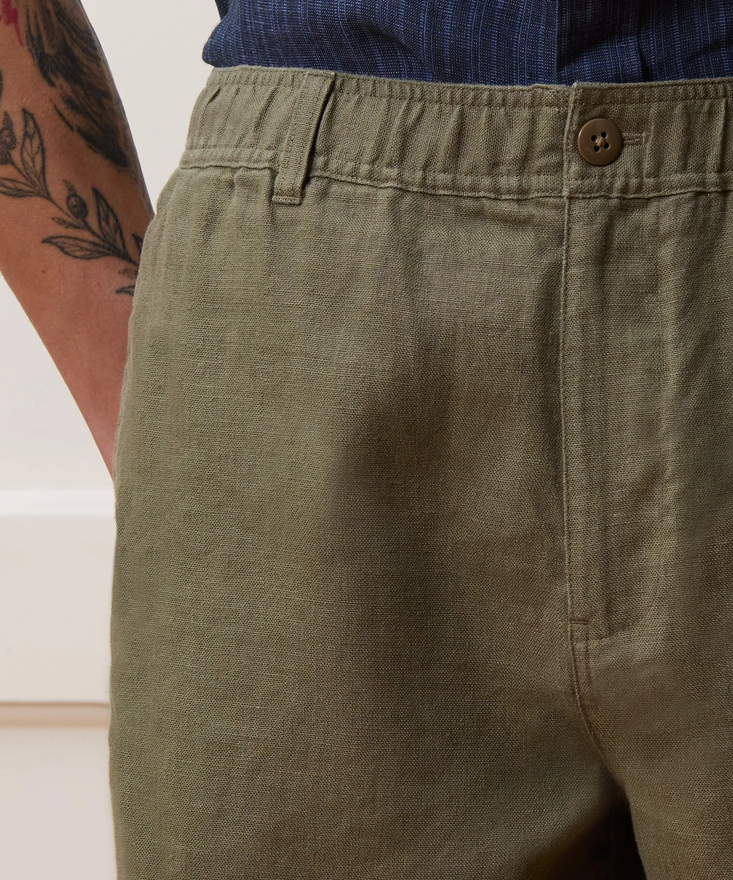 5" Linen Beachcomber Short