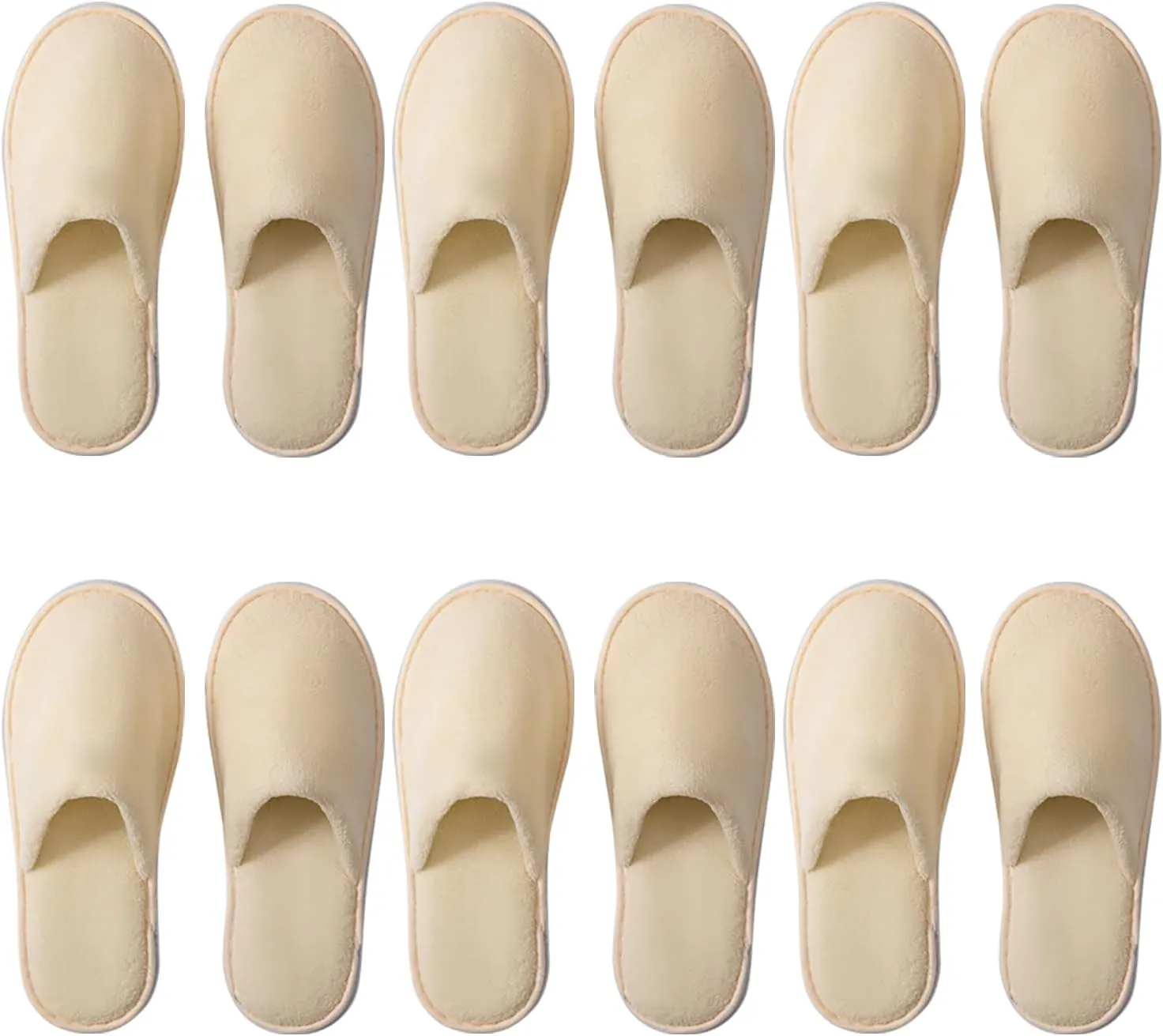 6-9 Pairs Spa Slippers, Non Slip Disposable Slippers For Guest, Washable Reusable, Which Can Be Used As Women Men, House, Indoor, Bathroom, Bedroom, Hotel, Bride Slippers