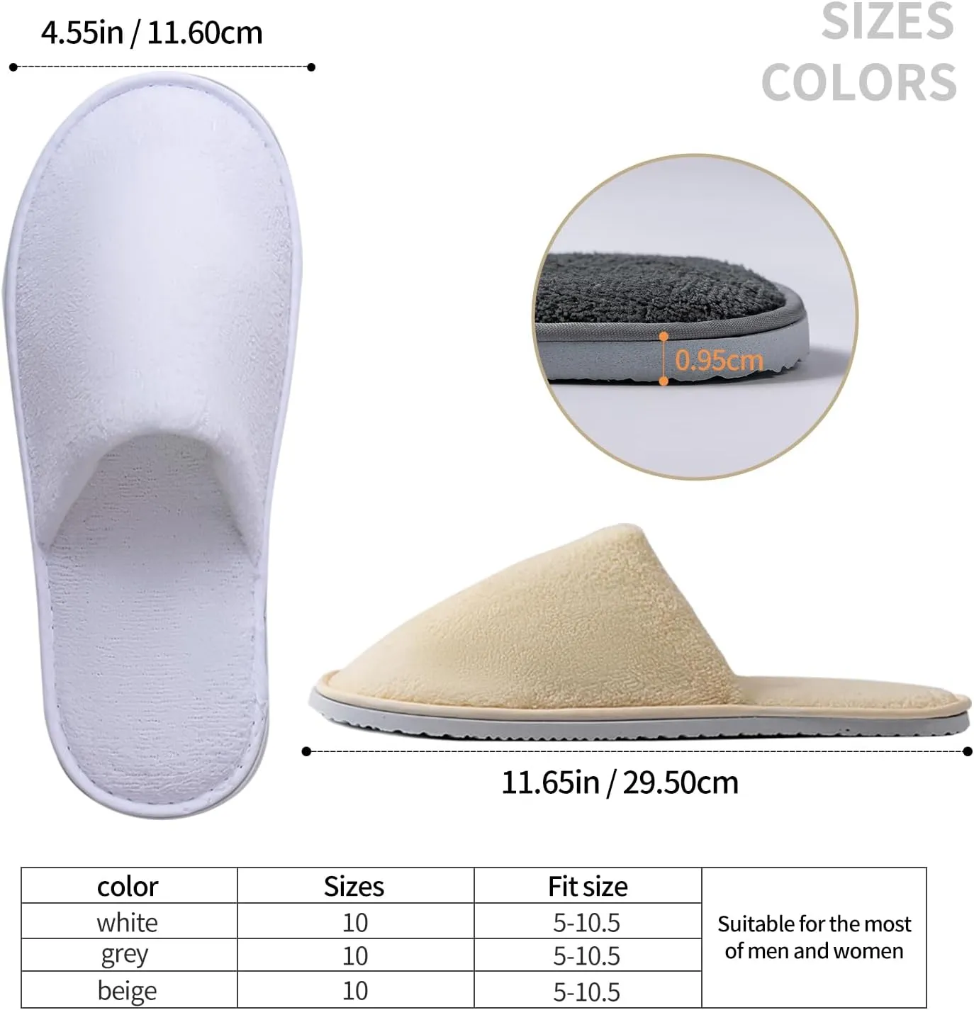 6-9 Pairs Spa Slippers, Non Slip Disposable Slippers For Guest, Washable Reusable, Which Can Be Used As Women Men, House, Indoor, Bathroom, Bedroom, Hotel, Bride Slippers