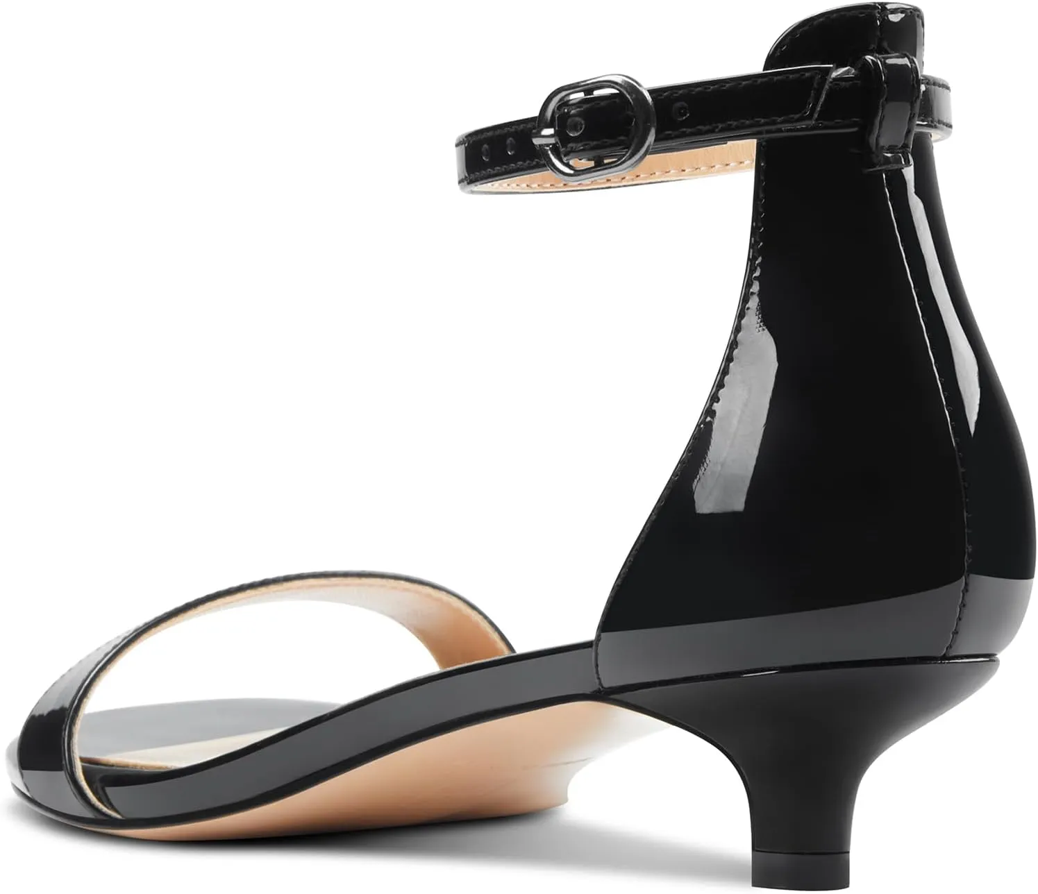 Aachcol Women Sandals Peep Open Toe Kitten Low Heel Ankle Strap Dress Shoes 1.5 Inch