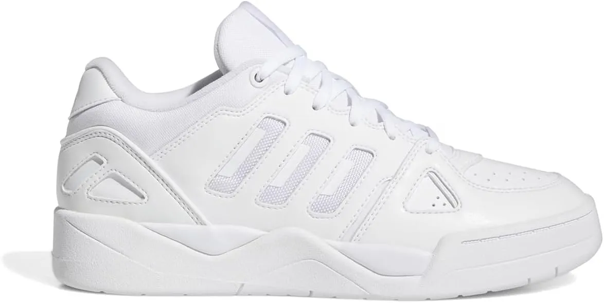 adidas Mens Midcity Mid Lace Up Sneakers Shoes Casual - White