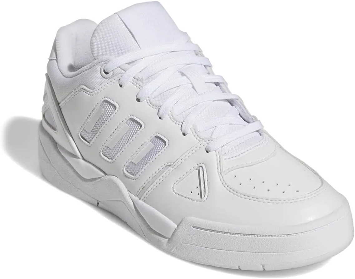 adidas Mens Midcity Mid Lace Up Sneakers Shoes Casual - White