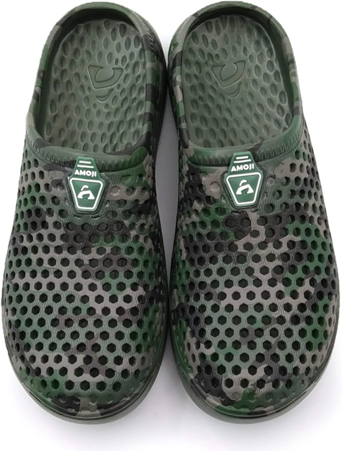 Amoji Unisex Camouflage Slippers Clogs Sandals