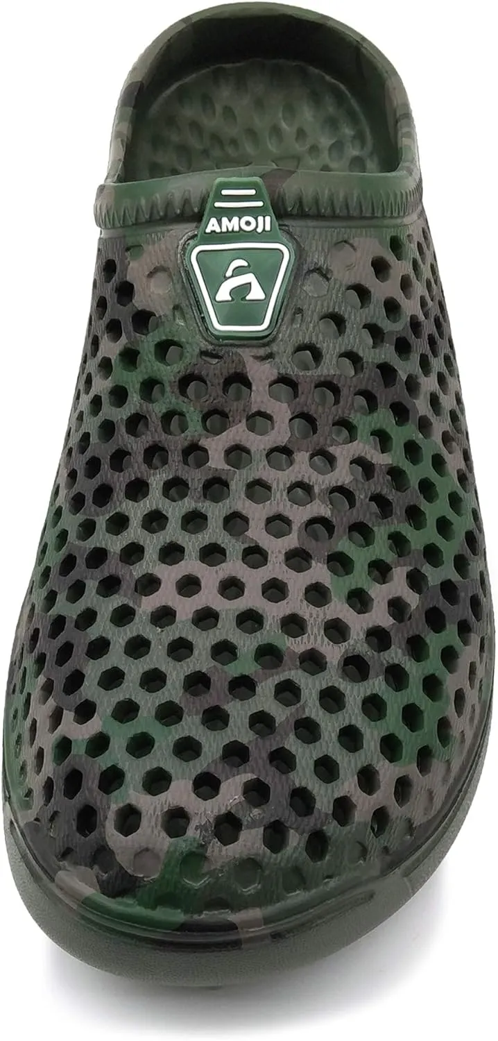 Amoji Unisex Camouflage Slippers Clogs Sandals