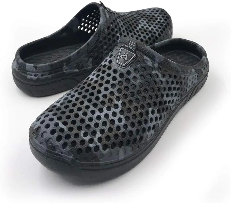 Amoji Unisex Camouflage Slippers Clogs Sandals