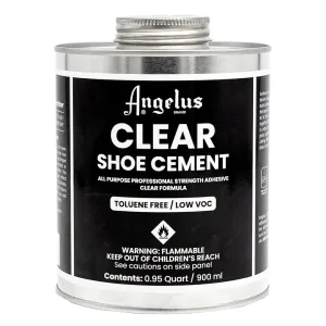 Angelus Shoe Glue 32oz - Industrial Strength Clear Sole Adhesive for Sneakers, Boots, & More, 1 Quart