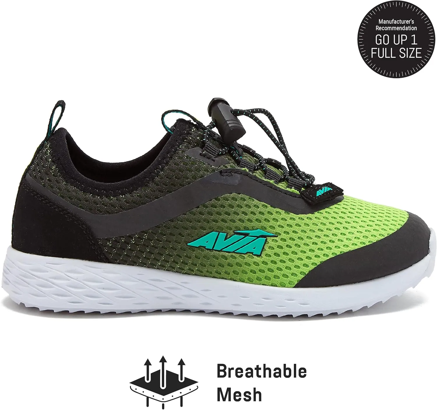 Avia Avi Spirit Slip On Boys' Sneakers - Lightweight Tennis, Athletic, Running Shoes for Boys - Toddler, Little Kid, and Big Kid Sizes 11 to 6