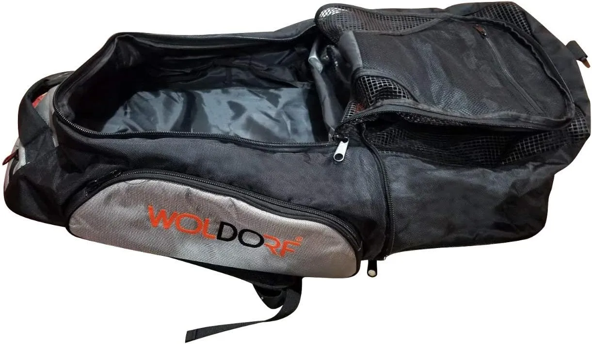 Backpack with Spacious Mesh Compartments - Amazing Heavy Duty Backpacking for BJJ Training, Gym, Hiking and Best for Laptop Storage - Black Orange Large
