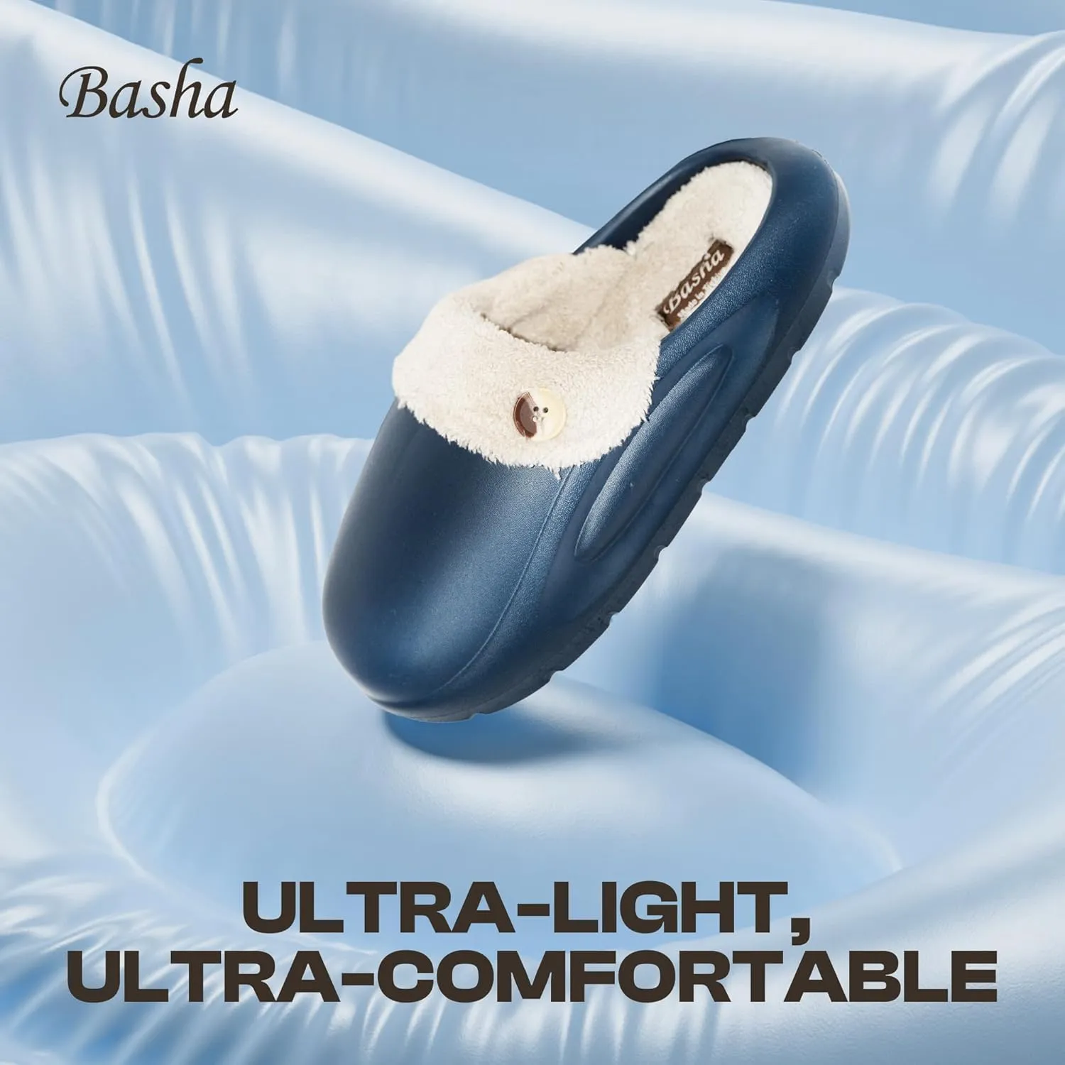 Basha Unisex Cozy Clogs Slippers Sandals for Men and Women, Great for Indoor, Super Cozy and Comfy Great for Winter Season with Fur Insoles