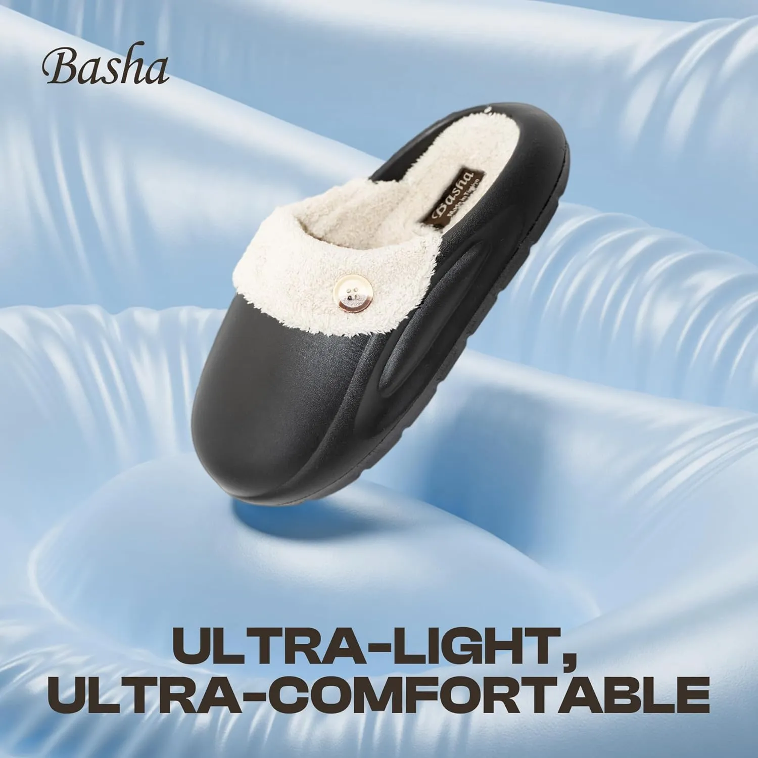 Basha Unisex Cozy Clogs Slippers Sandals for Men and Women, Great for Indoor, Super Cozy and Comfy Great for Winter Season with Fur Insoles