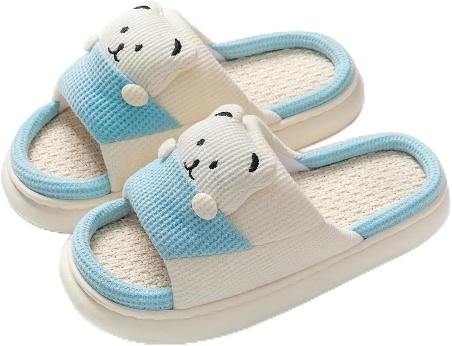 Bear Slippers Women's Cute Home Slippers Room Bear Cotton Sandals Home Use Cute Indoor Outdoor Soft Slippers