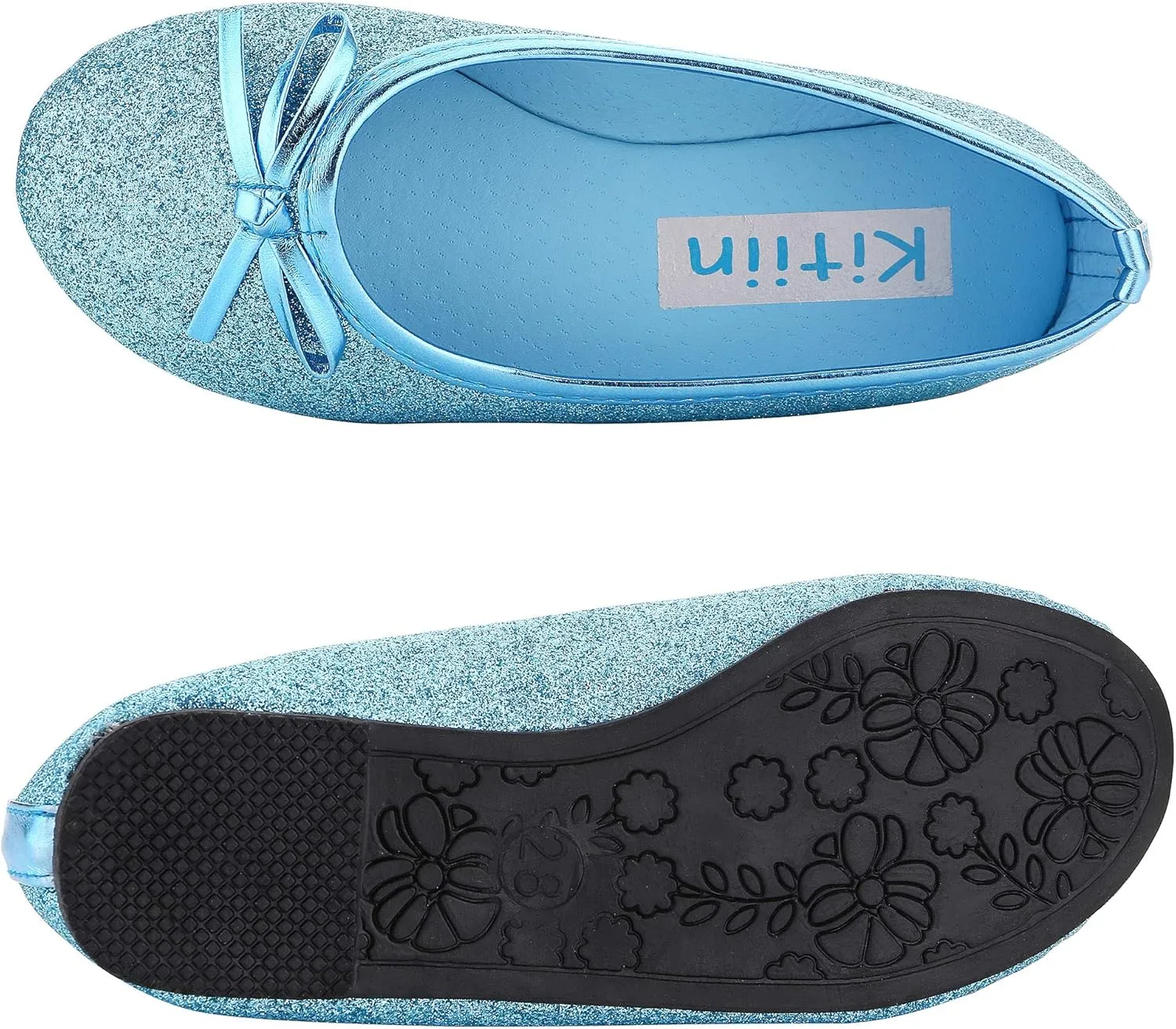 Bling Bling Glitter Fashion Slip On Children Ballet Flats Shoes for Little Kids Girls and Toddler Girl