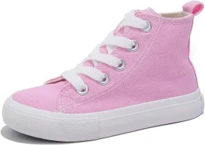Boys & Girls High Top lace-up Kids' Espadrcanvas Shoes Back-to-School Season Little White Shoes Teen Classic Kids' Sneakers Tennis Shoes Baby Skate Shoes