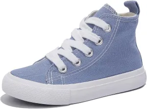 Boys & Girls High Top lace-up Kids' Espadrcanvas Shoes Back-to-School Season Little White Shoes Teen Classic Kids' Sneakers Tennis Shoes Baby Skate Shoes
