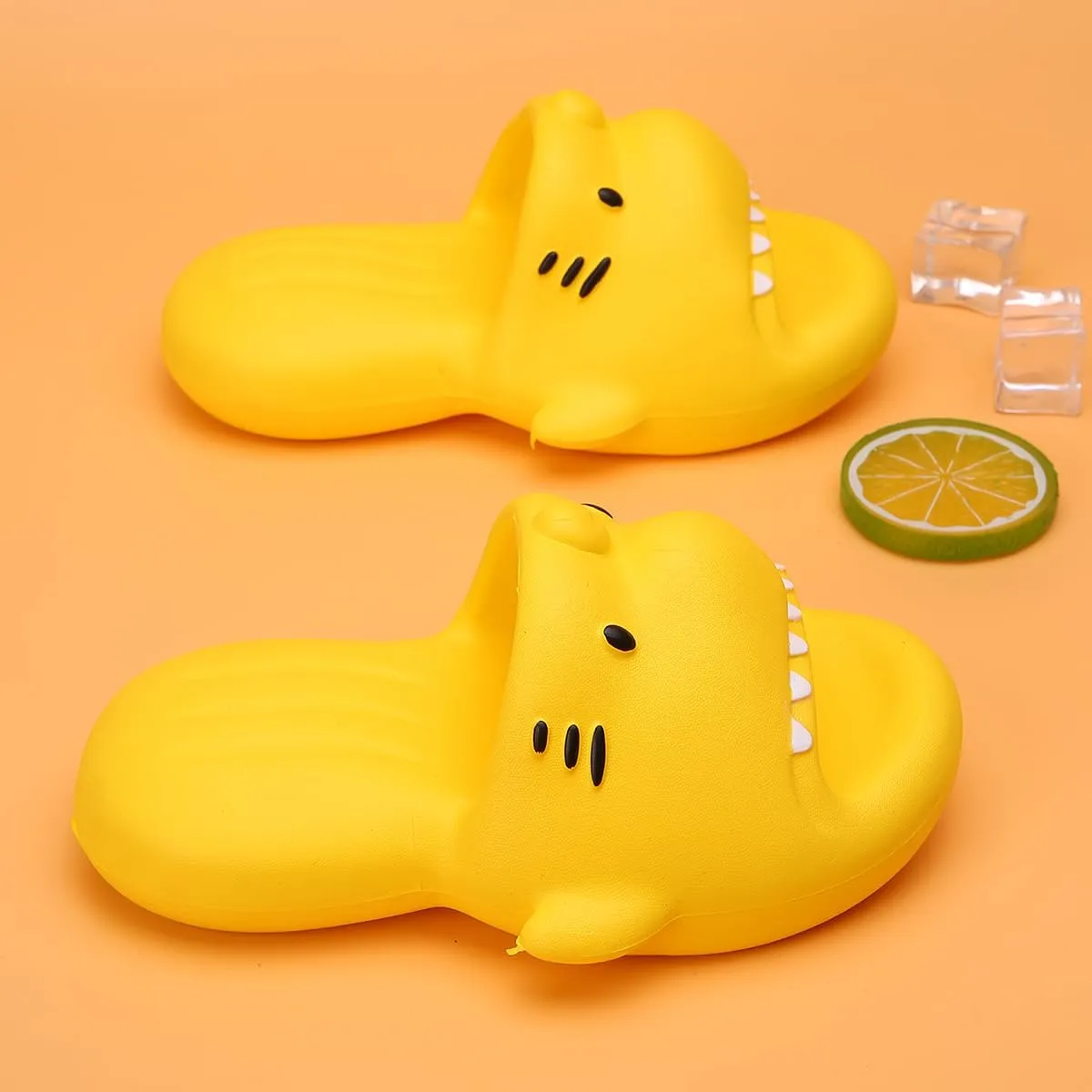 Boys Girl Slippers Non-Slip Novelty Open Toe Sandals Extremely Comfy Cushioned Thick Sole Cute Cartoon Shower Slides Indoor & Outdoor(Toddler/Little Kid/Big Kid)