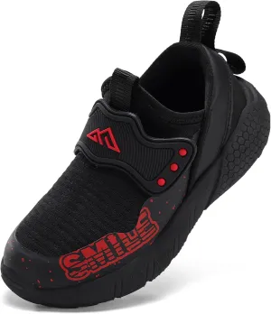 Boys Girls Lightweight Breathable Running Sneakers - Non Slip Athletic Tennis Shoes for Kids - Fashion Sport Walking Cushion Comfortt