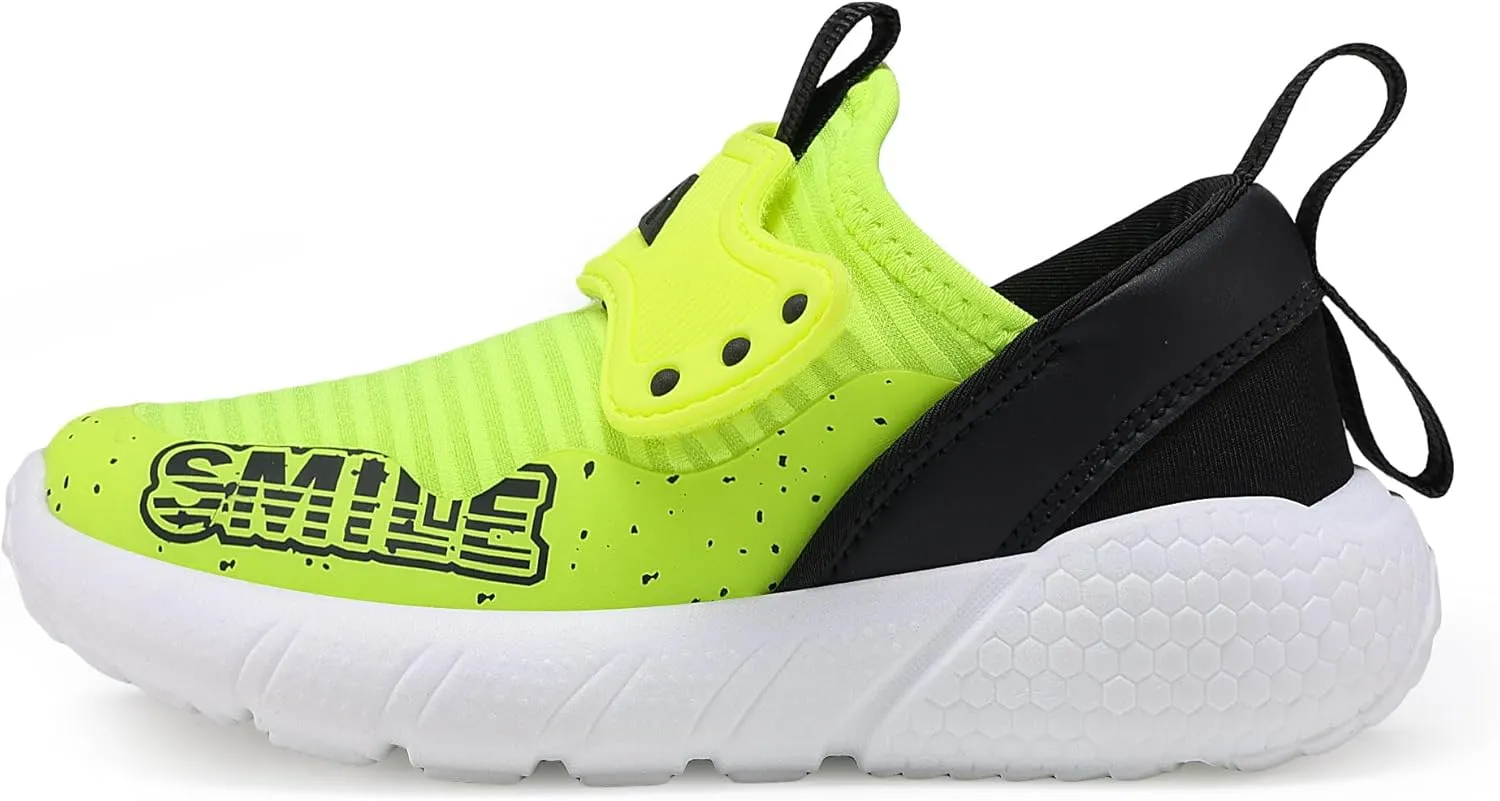 Boys Girls Lightweight Breathable Running Sneakers - Non Slip Athletic Tennis Shoes for Kids - Fashion Sport Walking Cushion Comfortt