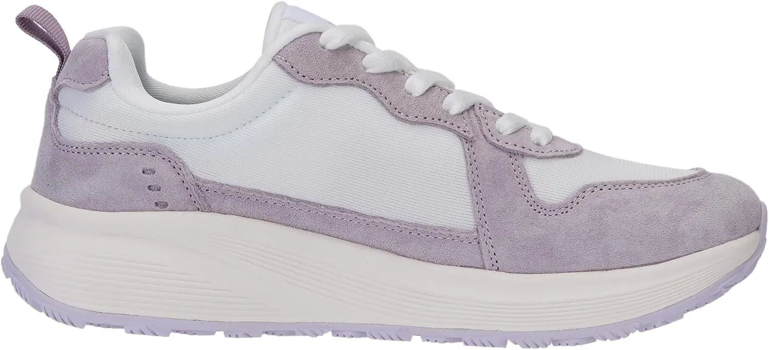 BRONAX Womens Wide Toe Box Athletic Casual Shoes | Suede-Detail Classic Design Sneakers