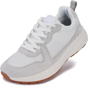BRONAX Womens Wide Toe Box Athletic Casual Shoes | Suede-Detail Classic Design Sneakers