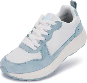 BRONAX Womens Wide Toe Box Athletic Casual Shoes | Suede-Detail Classic Design Sneakers
