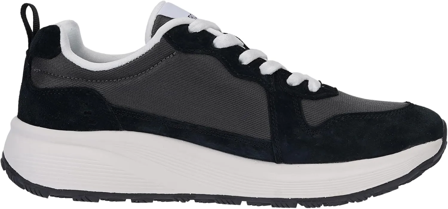 BRONAX Womens Wide Toe Box Athletic Casual Shoes | Suede-Detail Classic Design Sneakers