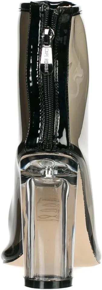 Cape Robbin Benny-1 Womens Perspex Peep Toe Ankle Boots