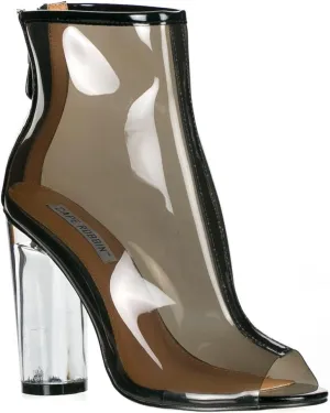 Cape Robbin Benny-1 Womens Perspex Peep Toe Ankle Boots