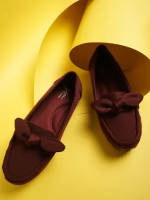 Chic Loafers with Knotted Bow Detail