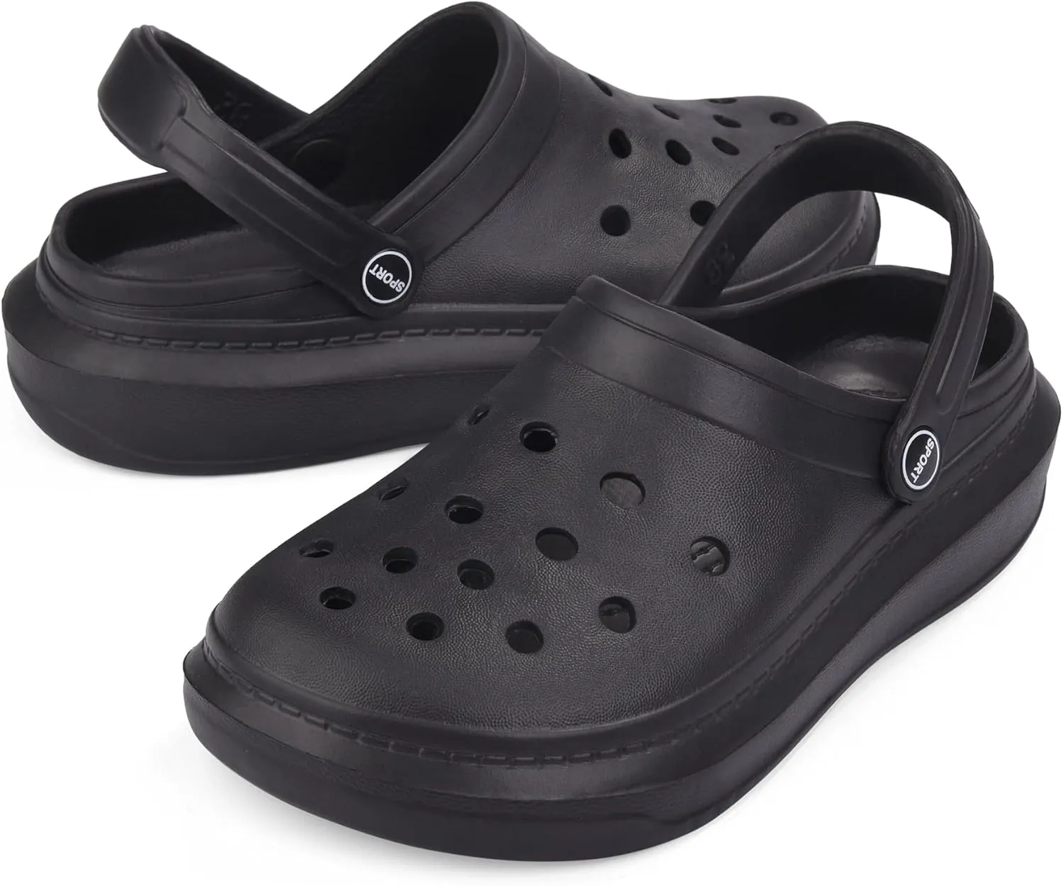 Clogs for Men Women - Slip-On Garden Shoes Sandals with Arch Support, Cushioned Comfort for Beach Pool Summer Outdoor Activities