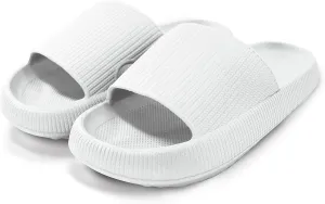 Cloud Slides For Women And Men - Comfy Non Slip Indoors Slippers For Shower Spa Pool College Outdoors Slides - Soft And Cozy Open Toe House Sandals Thick Soles