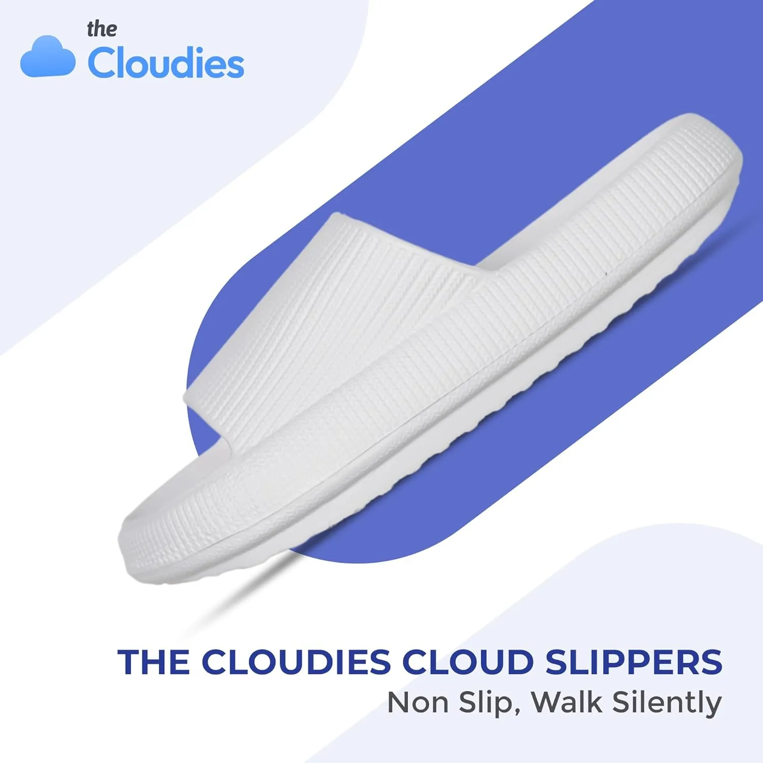 Cloud Slides For Women And Men - Comfy Non Slip Indoors Slippers For Shower Spa Pool College Outdoors Slides - Soft And Cozy Open Toe House Sandals Thick Soles