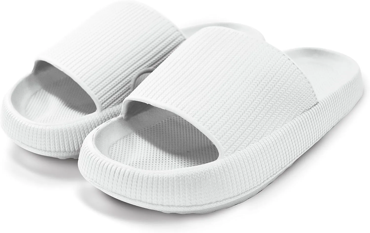 Cloud Slides For Women And Men - Comfy Non Slip Indoors Slippers For Shower Spa Pool College Outdoors Slides - Soft And Cozy Open Toe House Sandals Thick Soles