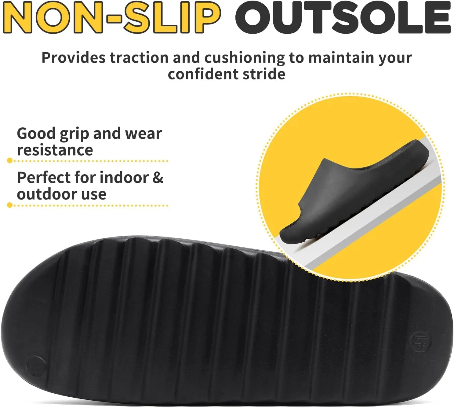 Cloud Slides Unisex, Platform Pillow Slippers Women, Sandals Men With Thick EVA Sole, Lightweight Soft Open Toe Shower Shoes Indoor Outdoor