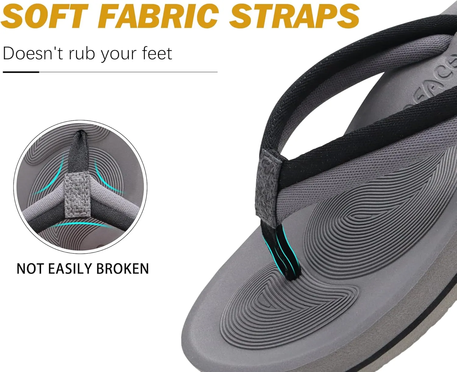 COFACE Flip Flops For Women with Arch Support Comfortable Woman Thong-Sandals Yoga Mat Lightweight Orthopedic Womens Flip-Flop