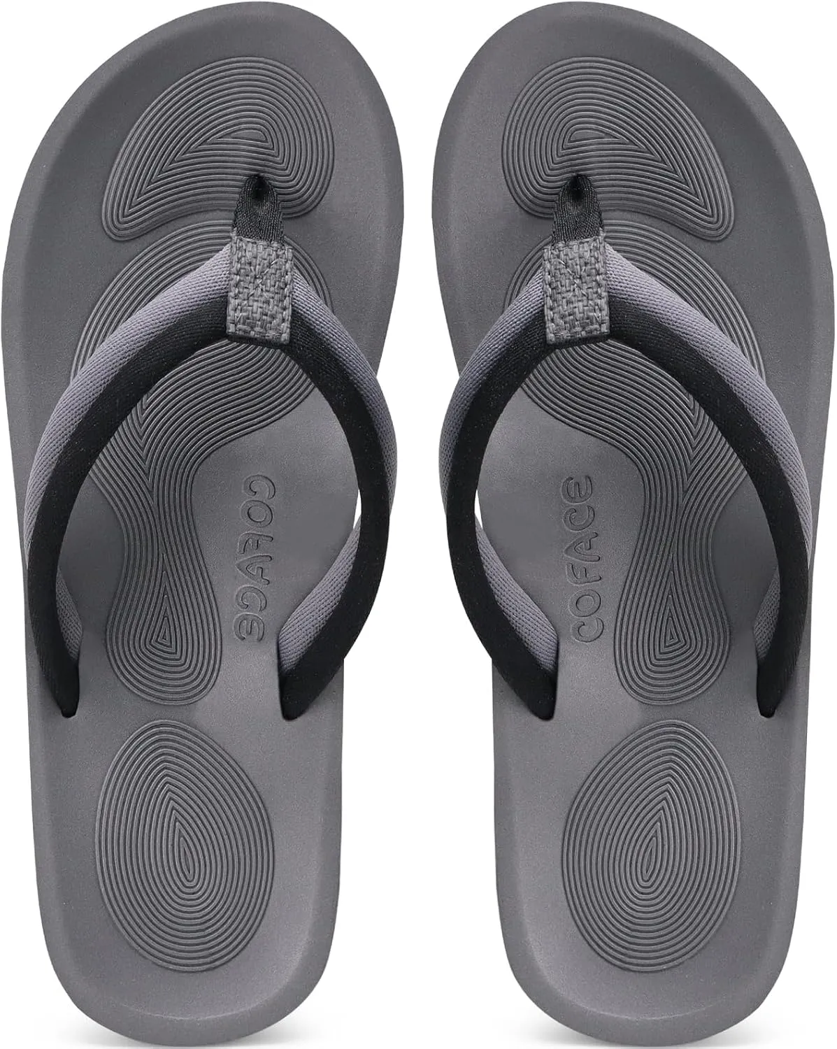 COFACE Flip Flops For Women with Arch Support Comfortable Woman Thong-Sandals Yoga Mat Lightweight Orthopedic Womens Flip-Flop