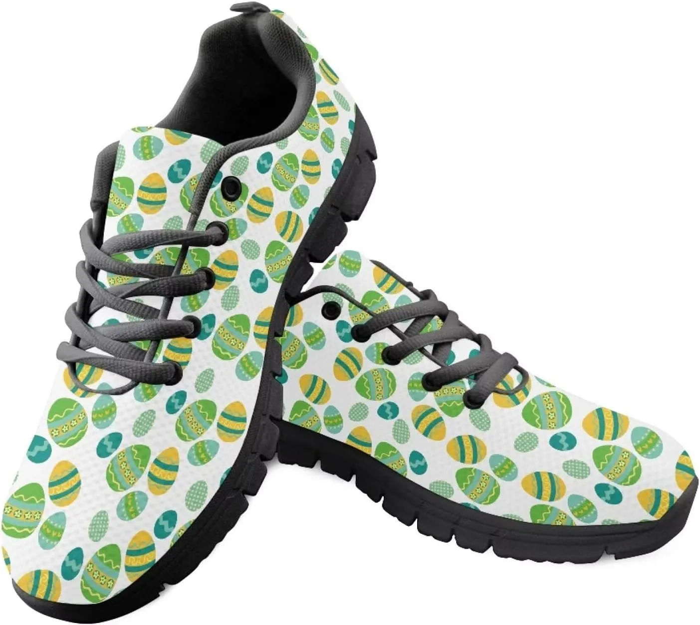 Coloranimal Road Running Sneakers for Unisex Women Men Lace-up Athletic Trainers Footwear