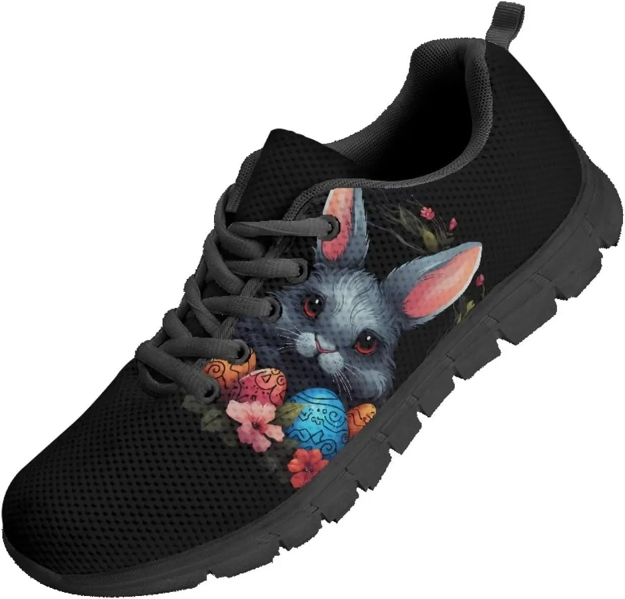 Coloranimal Road Running Sneakers for Unisex Women Men Lace-up Athletic Trainers Footwear