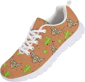 Coloranimal Spring Summer Gift Flats for Women Men Running Walking Sneakers