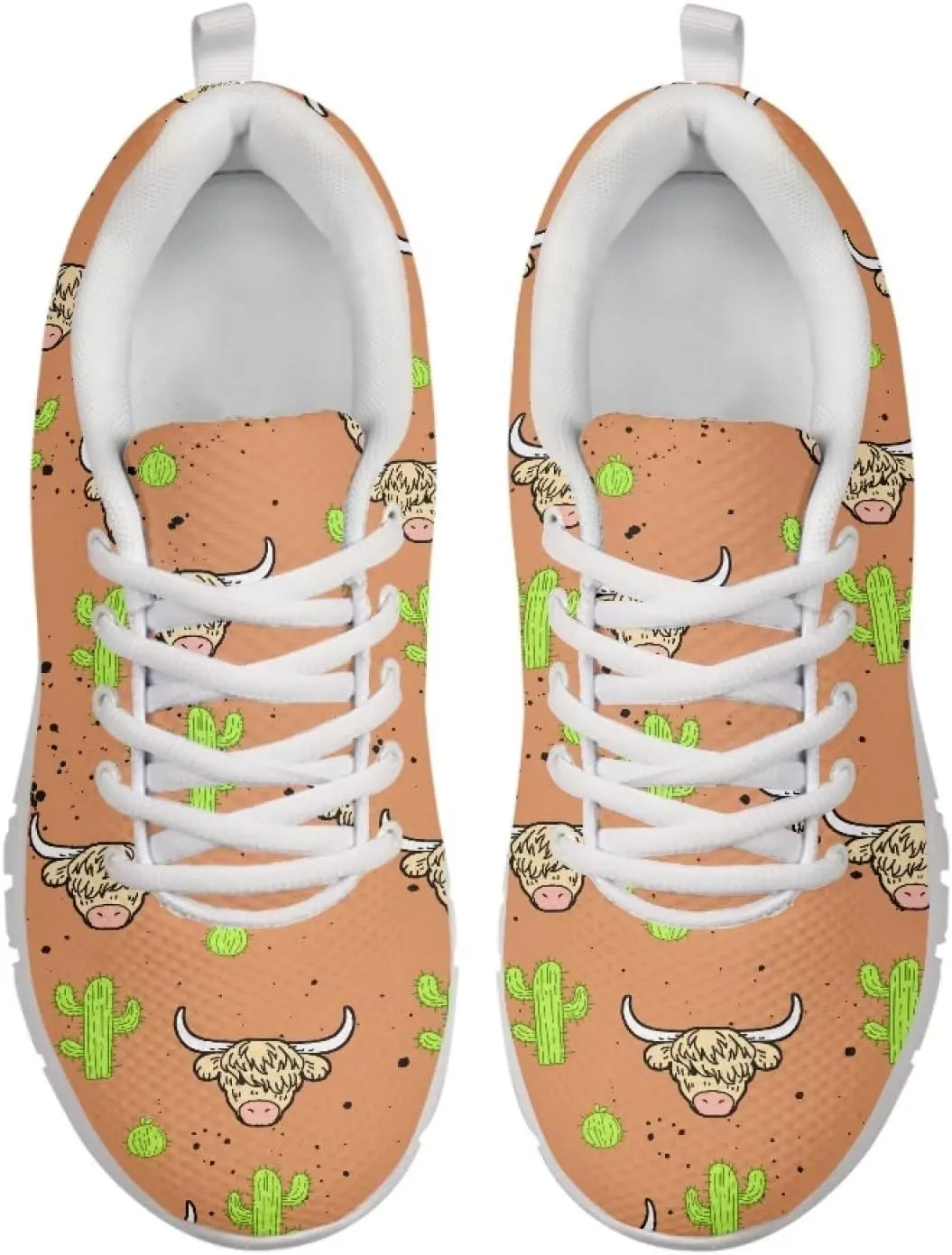 Coloranimal Spring Summer Gift Flats for Women Men Running Walking Sneakers