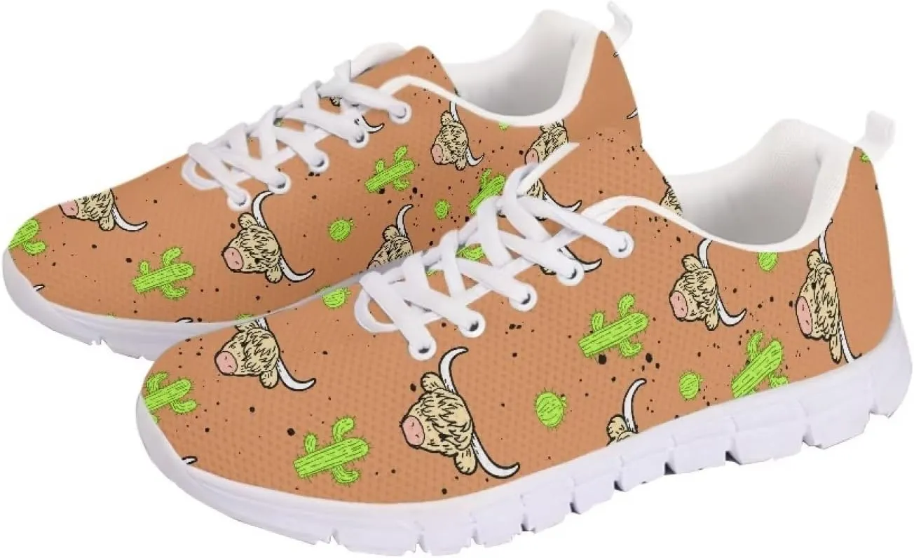 Coloranimal Spring Summer Gift Flats for Women Men Running Walking Sneakers
