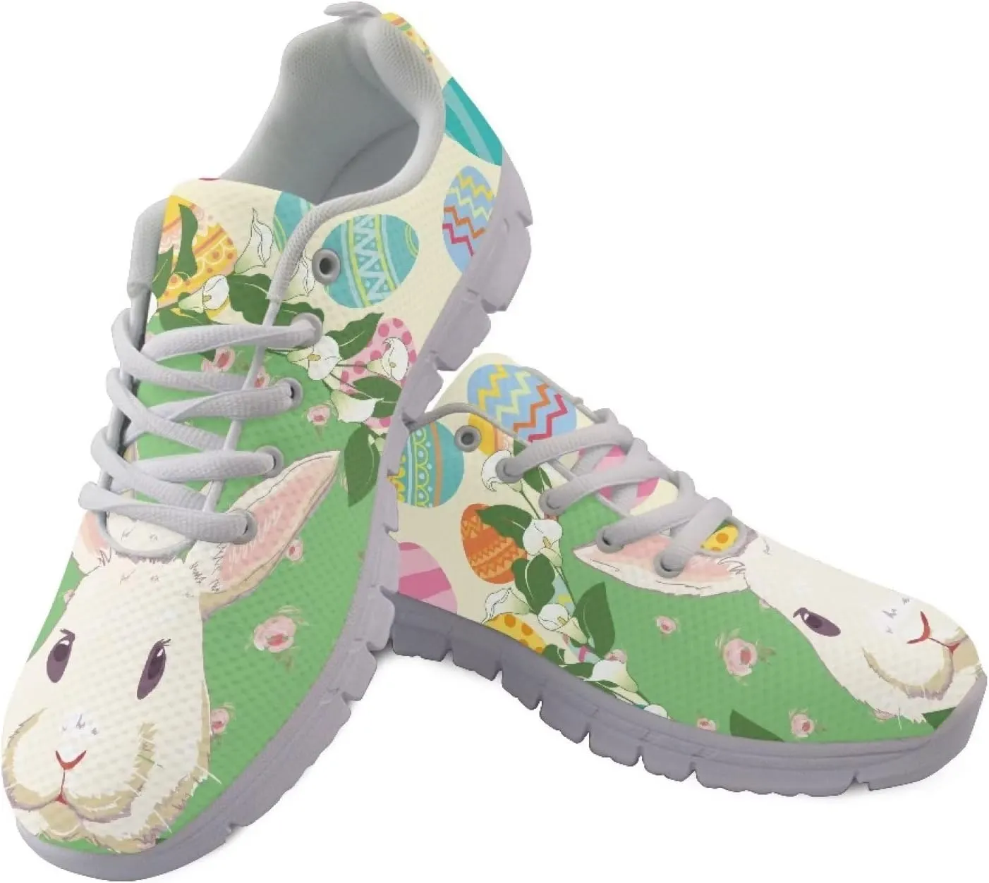 Coloranimal Spring Summer Gift Flats for Women Men Running Walking Sneakers