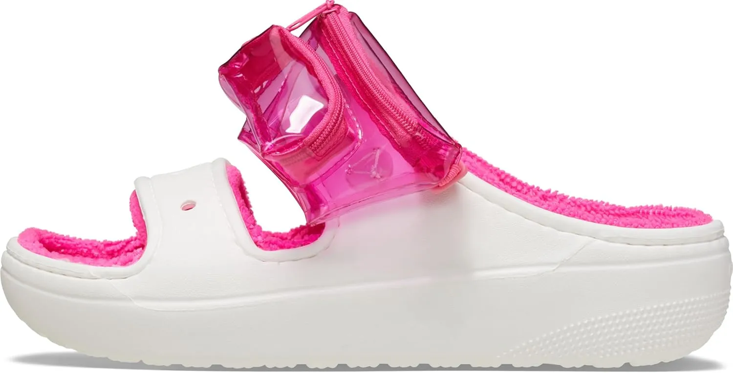 Crocs Unisex-Adult Classic Cozzzy Towel Sandals | Fuzzy Slippers Slide