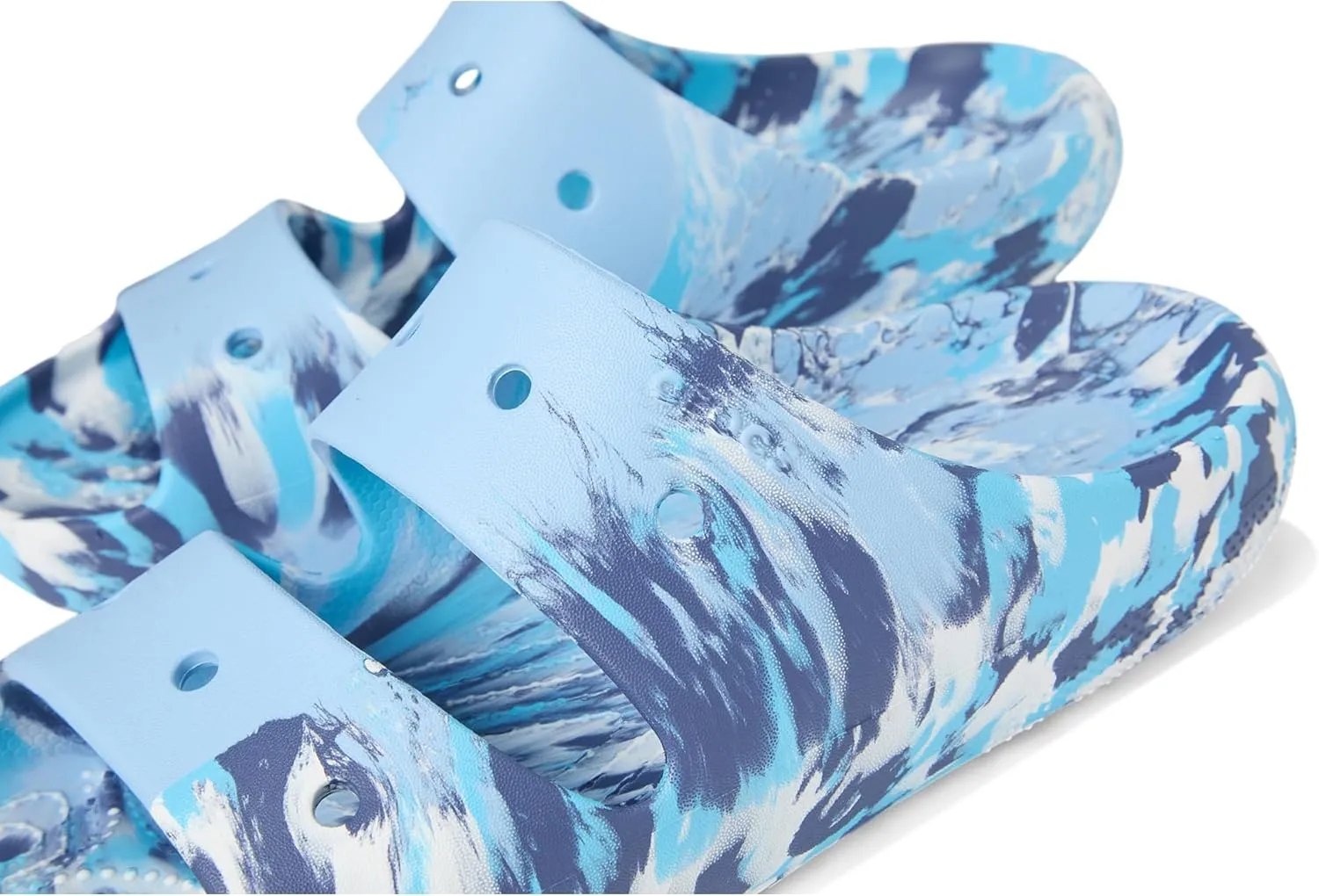 Crocs Unisex-Adult Classic Marbled Sandals Slide