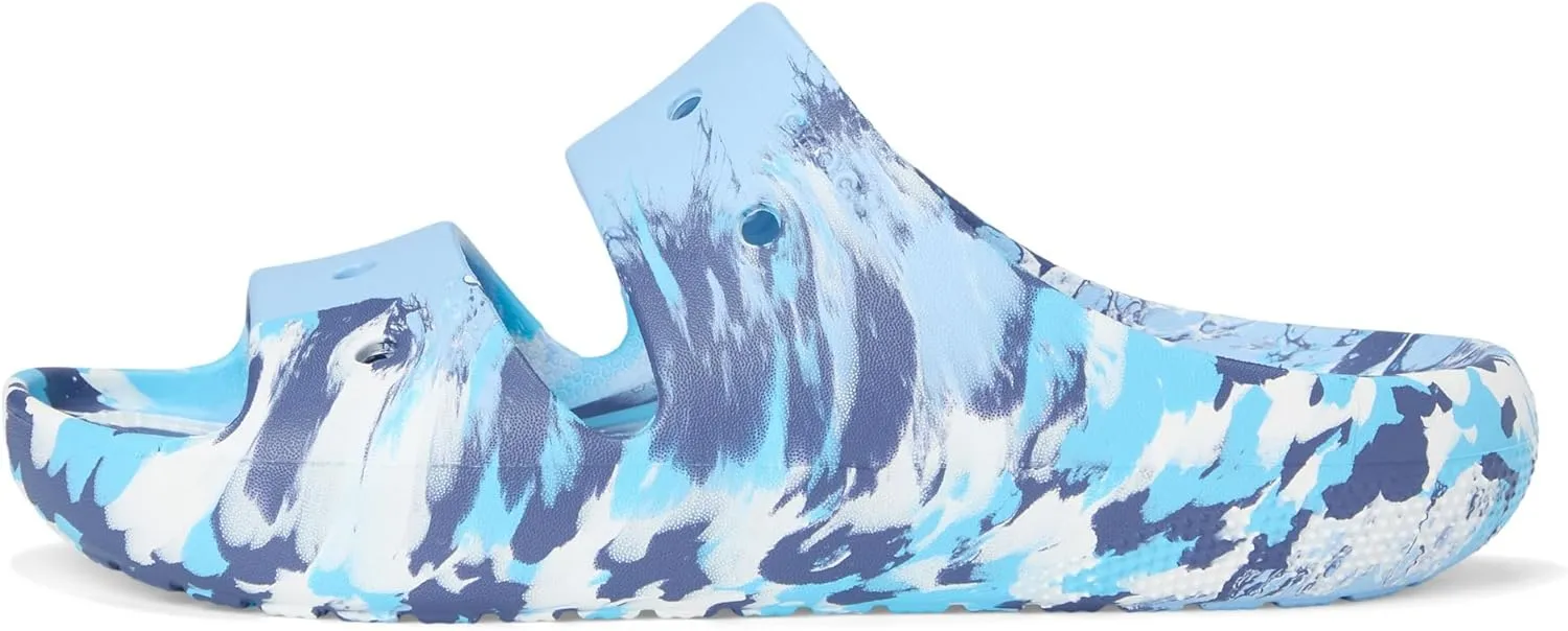 Crocs Unisex-Adult Classic Marbled Sandals Slide