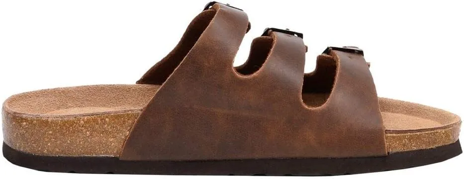CUSHIONAIRE Women's Lela Cork footbed Sandal with  Comfort