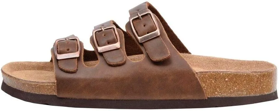CUSHIONAIRE Women's Lela Cork footbed Sandal with  Comfort